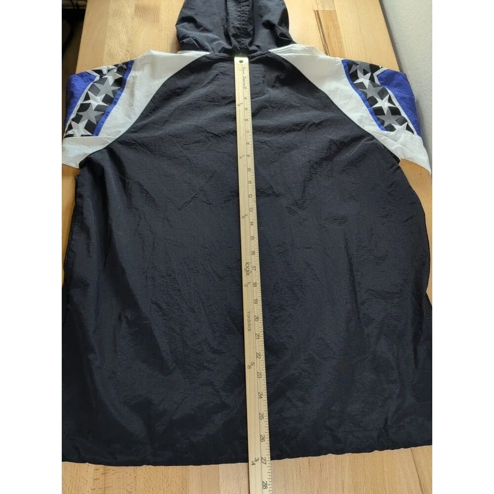 Orlando Magic Mitchell & Ness NBA Half-Zip Anorak Jacket Black/Royal Blue Small